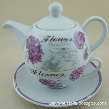 Classic Nice China Teapot Set, Suitable for Gift Purposes, Comes in Pink Floral Motif